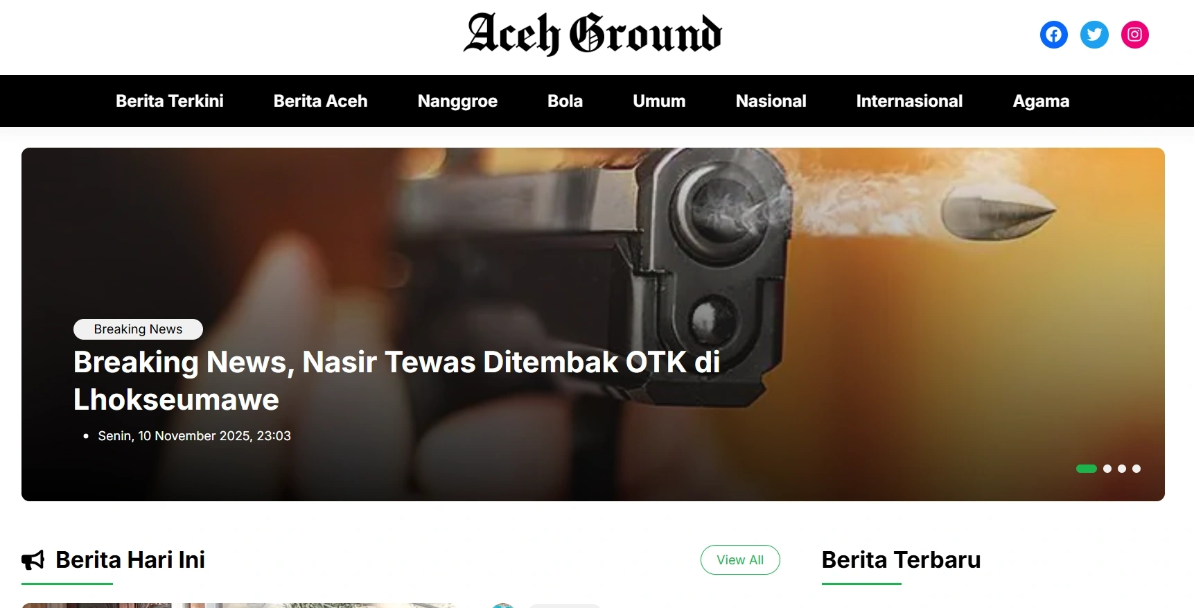 Rilis Berita Eksklusif Soal Dinamika Aceh