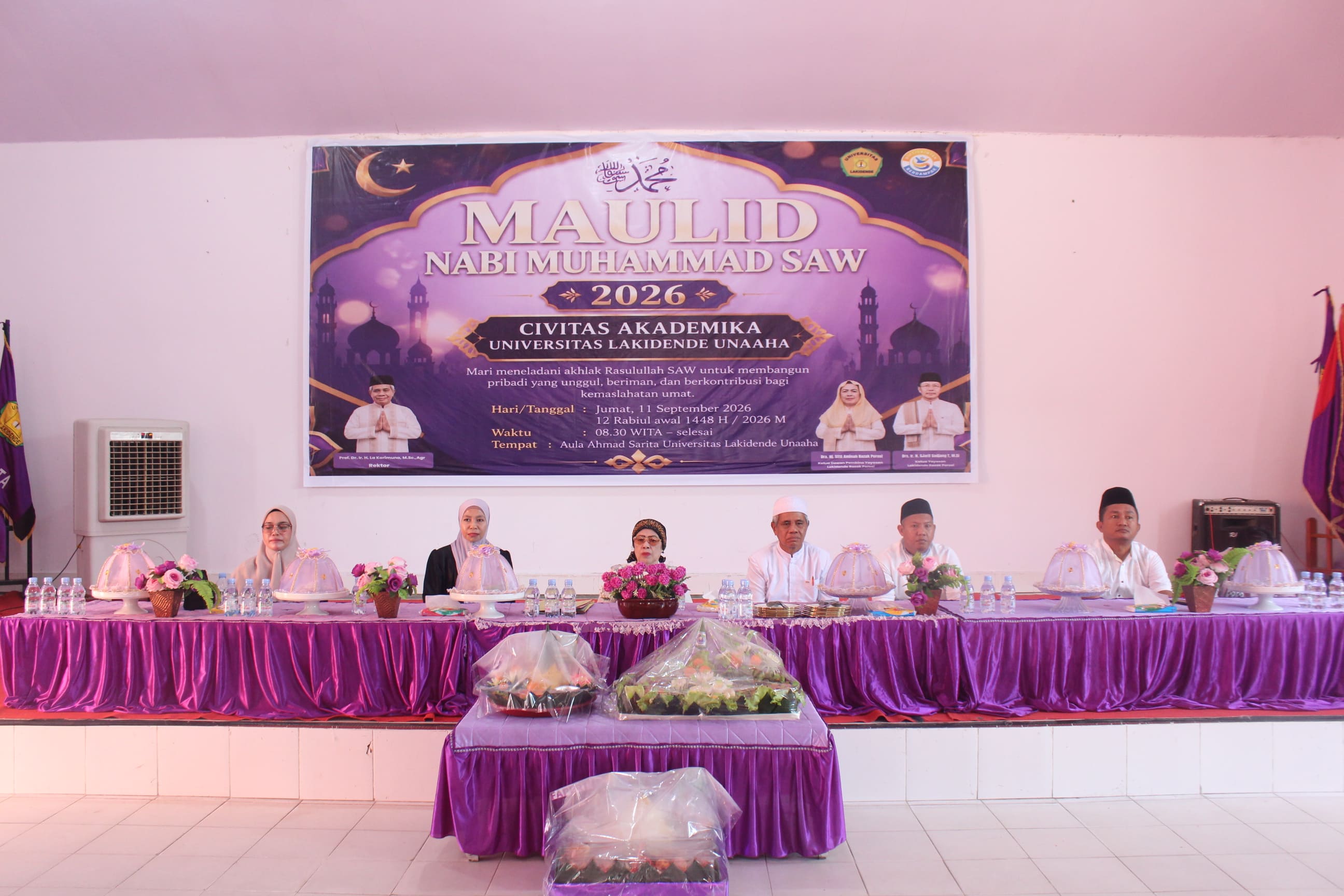 Universitas Lakidende Gelar Perayaan Maulid Nabi Bersama Yayasan, Civitas Akademika, dan Mahasiswa